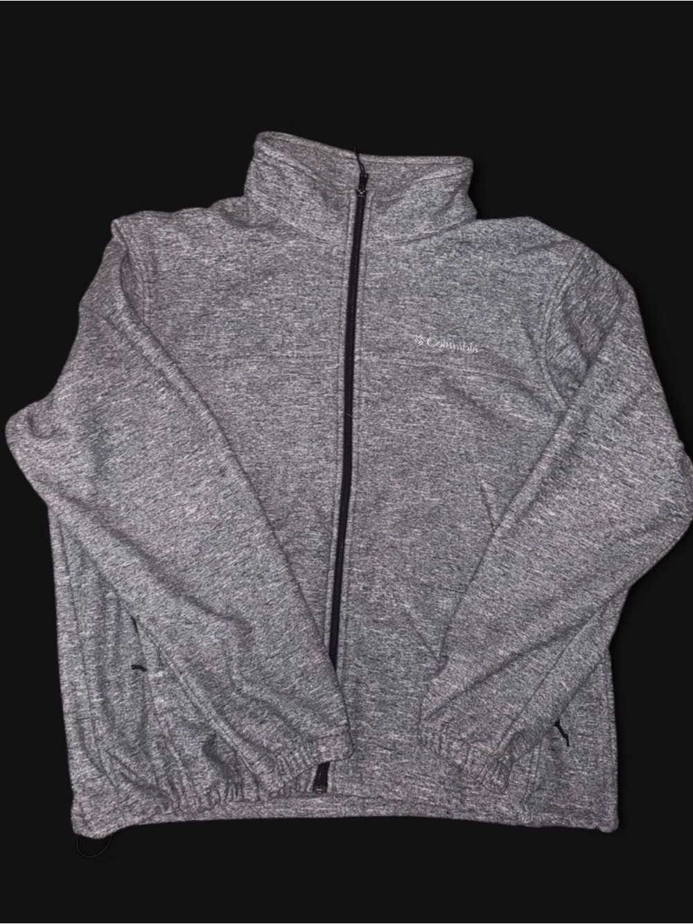 Columbia Men's Heather Gray Full-Zip Fleece Jacket